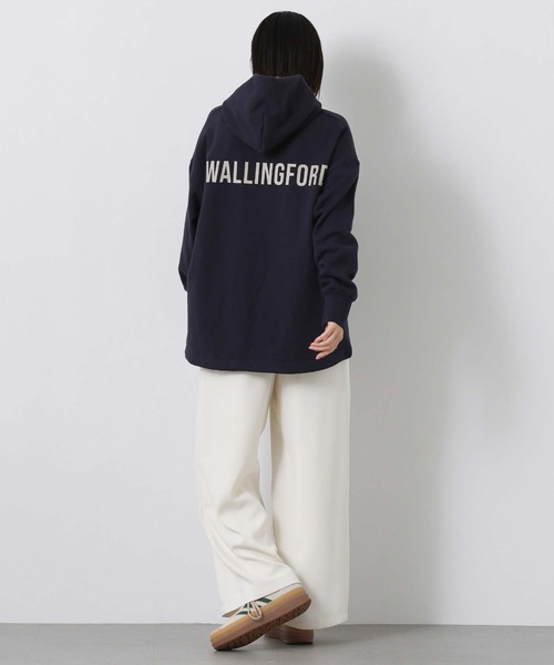 Gready Brilliant(グレディブリリアン)の「裏毛バックロゴフーディー(Tシャツ/カットソー・レディース・グレイッシュベージュ/ネイビー・38)」の7枚目の写真
