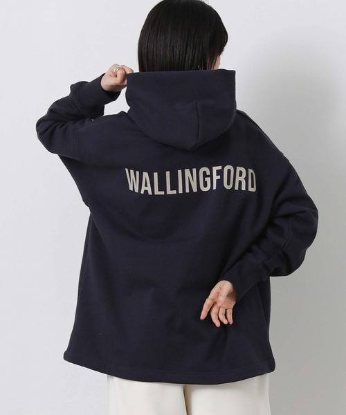 Gready Brilliant(グレディブリリアン)の「裏毛バックロゴフーディー(Tシャツ/カットソー・レディース・グレイッシュベージュ/ネイビー・38)」の11枚目の写真