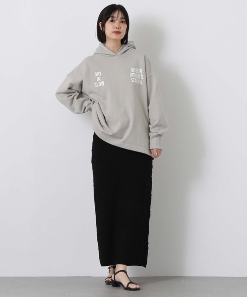 Gready Brilliant(グレディブリリアン)の「裏毛バックロゴフーディー(Tシャツ/カットソー・レディース・グレイッシュベージュ/ネイビー・38)」の20枚目の写真