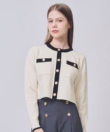 SWINGLE | 金ボタンクルーネックカーディガン(カーディガン/ボレロ)