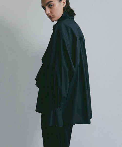 ETRE TOKYO（エトレトウキョウ）の「SANTEボウタイリボンシャツ（シャツ/ブラウス・レディース・ネイビー/ホワイト/ライトブルー・FREE）」の6枚目の写真