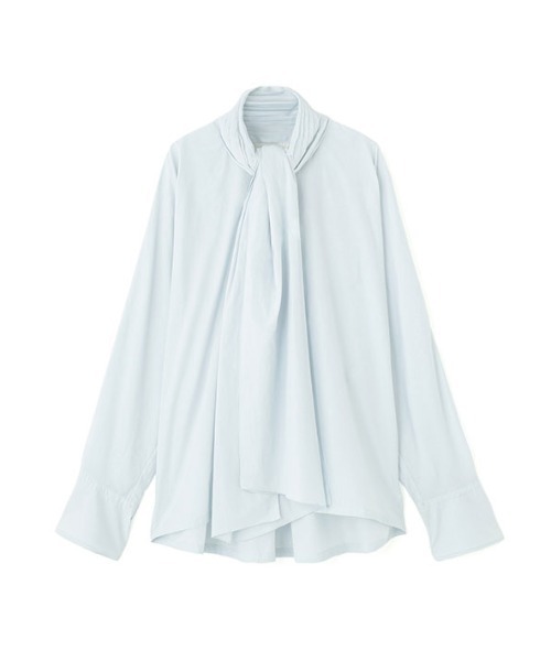 ETRE TOKYO（エトレトウキョウ）の「SANTEボウタイリボンシャツ（シャツ/ブラウス・レディース・ネイビー/ホワイト/ライトブルー・FREE）」の17枚目の写真