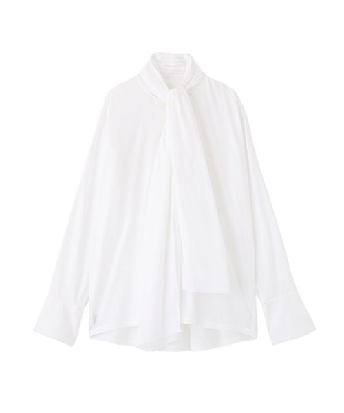 ETRE TOKYO（エトレトウキョウ）の「SANTEボウタイリボンシャツ（シャツ/ブラウス・レディース・ネイビー/ホワイト/ライトブルー・FREE）」の21枚目の写真