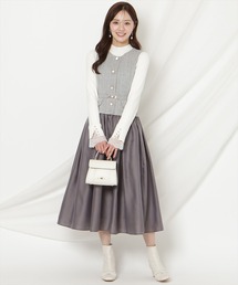 WILLSELECTION（ウィルセレクション）の「ツイードドッキングジレワンピース（ワンピース）」