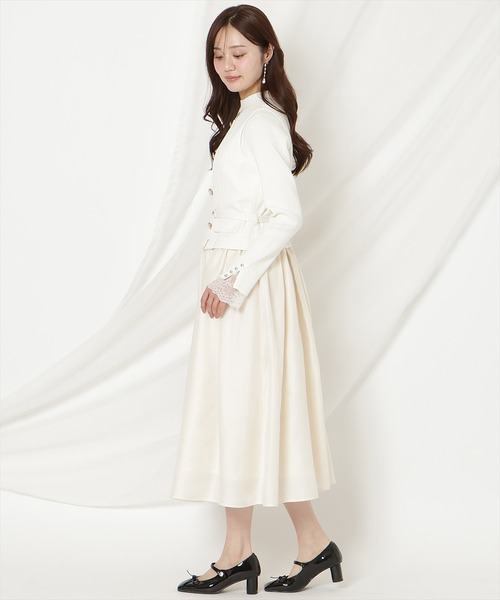 WILLSELECTION（ウィルセレクション）の「ツイードドッキングジレワンピース（ワンピース・レディース・ブルー/オフホワイト/ブラック・FREE）」の5枚目の写真