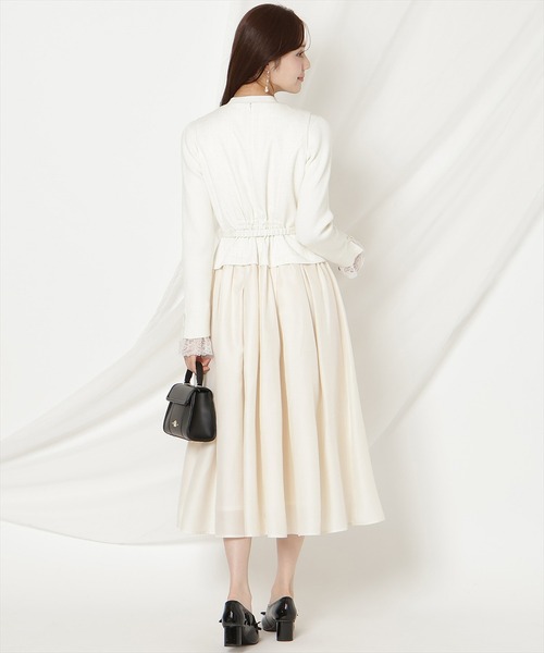 WILLSELECTION（ウィルセレクション）の「ツイードドッキングジレワンピース（ワンピース・レディース・ブルー/オフホワイト/ブラック・FREE）」の6枚目の写真