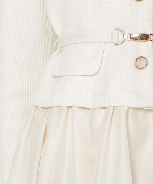 WILLSELECTION（ウィルセレクション）の「ツイードドッキングジレワンピース（ワンピース・レディース・ブルー/オフホワイト/ブラック・FREE）」の10枚目の写真