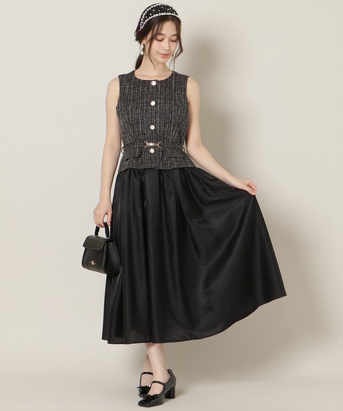 WILLSELECTION（ウィルセレクション）の「ツイードドッキングジレワンピース（ワンピース・レディース・ブルー/オフホワイト/ブラック・FREE）」の17枚目の写真