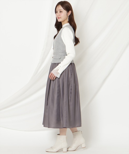 WILLSELECTION（ウィルセレクション）の「ツイードドッキングジレワンピース（ワンピース・レディース・ブルー/オフホワイト/ブラック・FREE）」の19枚目の写真