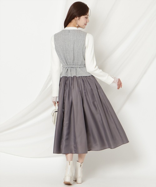 WILLSELECTION（ウィルセレクション）の「ツイードドッキングジレワンピース（ワンピース・レディース・ブルー/オフホワイト/ブラック・FREE）」の20枚目の写真