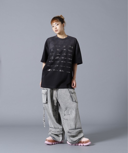 DANKE SCHON(ダンケシェーン)の「【WEB&DEPOT限定】DankeSchon/ダンケシェーン/MULTI LOGO S/S T-SHIRT(Tシャツ/カットソー・レディース・ブラック・S/M/L)」の18枚目の写真