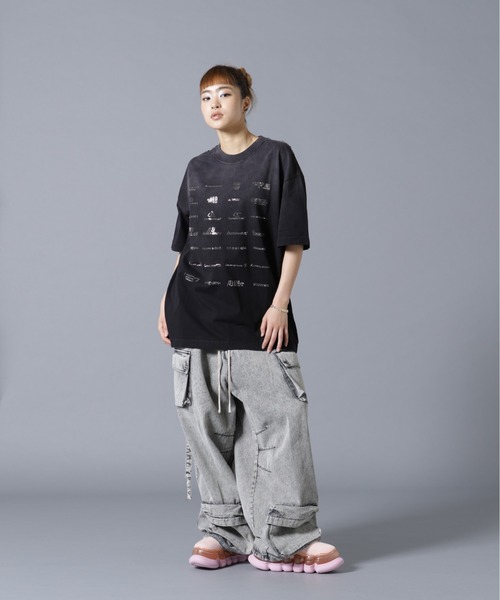 DANKE SCHON(ダンケシェーン)の「【WEB&DEPOT限定】DankeSchon/ダンケシェーン/MULTI LOGO S/S T-SHIRT(Tシャツ/カットソー・レディース・ブラック・S/M/L)」の20枚目の写真