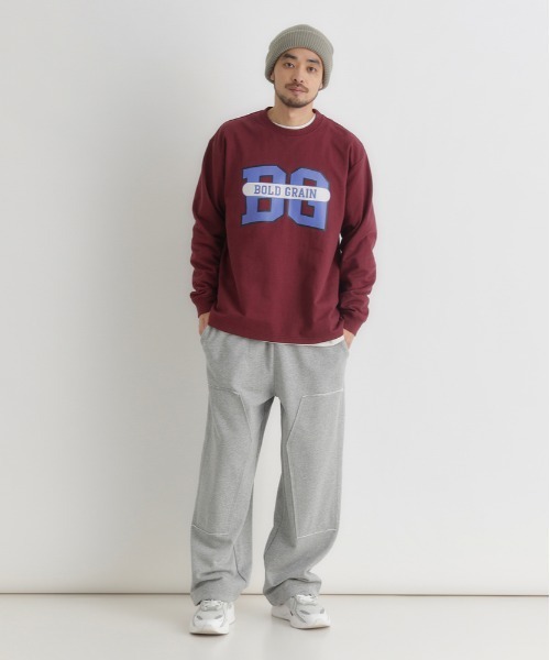 BACK NUMBER（バックナンバー）の「【BACK NUMBER】グラフィックロゴ ロングスリーブTシャツ (ドロップショルダー / コットン / カラー別デザイン)（Tシャツ/カットソー・メンズ・ホワイト/ネイビー/ワイン・S/M/L/XL）」の8枚目の写真