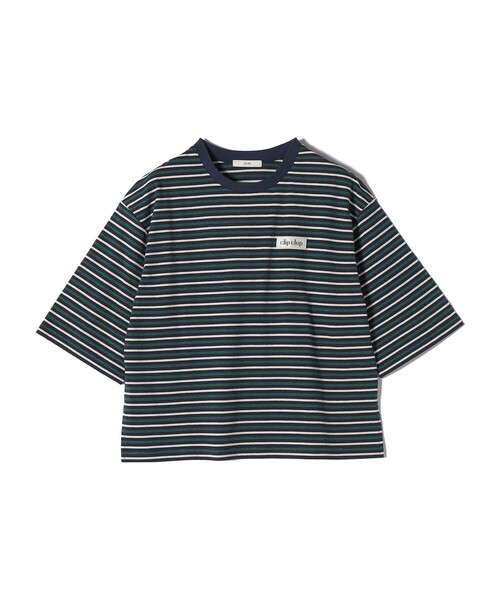 SHIPS(シップス)の「【WEB限定】マルチ ボーダー 5分袖 TEE(Tシャツ/カットソー・レディース・ブラウン/ライトグレー/ネイビー・ONE SIZE)」の22枚目の写真