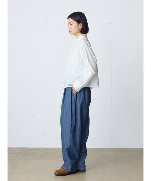 MidiUmi(ミディウミ)の「MidiUmi ワイドテーパードデニム(その他パンツ・レディース・キナリ/ブルー/オフホワイト・FREE)」の9枚目の写真