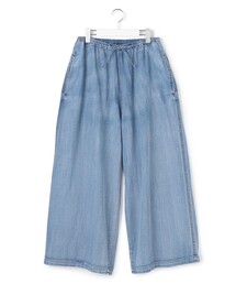 J.PRESS YORK STREET | 【WOMEN】ライトダンガリー リラックスワイド パンツ(その他パンツ)