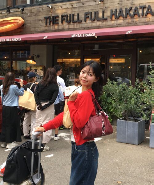 ROSEFRANTZ（ロゼフランツ）の「Eyelet Round Cardigan [Rose Red]（カーディガン/ボレロ・レディース・レッド・FREE）」の12枚目の写真