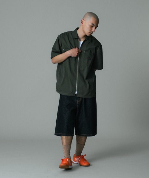 XLARGE(エクストララージ)の「ZIP UP S/S WORK SHIRT(シャツ/ブラウス・メンズ・カーキ/オリーブ/ブラック・S/M/L/XL)」の7枚目の写真