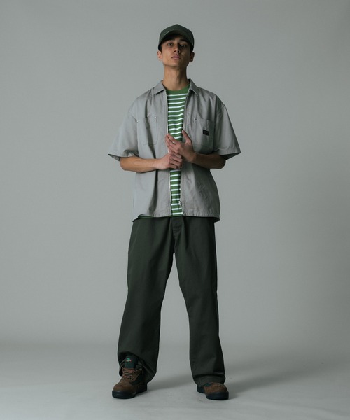 XLARGE(エクストララージ)の「ZIP UP S/S WORK SHIRT(シャツ/ブラウス・メンズ・カーキ/オリーブ/ブラック・S/M/L/XL)」の9枚目の写真