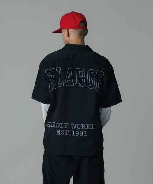 XLARGE(エクストララージ)の「ZIP UP S/S WORK SHIRT(シャツ/ブラウス・メンズ・カーキ/オリーブ/ブラック・S/M/L/XL)」の5枚目の写真