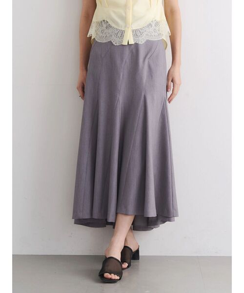 TONAL(トーナル)の「イレギュラーパネルスカート(スカート・レディース・グレー/オフホワイト/ピンク・MEDIUM/SMALL)」の4枚目の写真