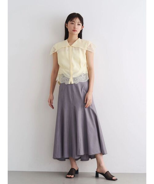 TONAL(トーナル)の「イレギュラーパネルスカート(スカート・レディース・グレー/オフホワイト/ピンク・MEDIUM/SMALL)」の5枚目の写真