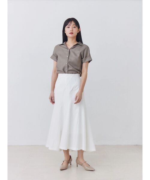 TONAL(トーナル)の「イレギュラーパネルスカート(スカート・レディース・グレー/オフホワイト/ピンク・MEDIUM/SMALL)」の9枚目の写真