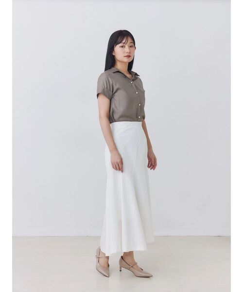 TONAL(トーナル)の「イレギュラーパネルスカート(スカート・レディース・グレー/オフホワイト/ピンク・MEDIUM/SMALL)」の10枚目の写真