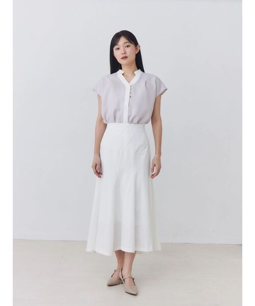 TONAL(トーナル)の「イレギュラーパネルスカート(スカート・レディース・グレー/オフホワイト/ピンク・MEDIUM/SMALL)」の12枚目の写真