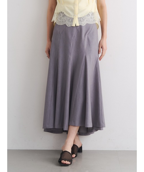 TONAL(トーナル)の「イレギュラーパネルスカート(スカート・レディース・グレー/オフホワイト/ピンク・MEDIUM/SMALL)」の1枚目の写真