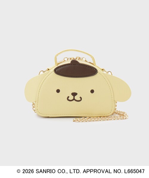 index（インデックス）の「◆【ポムポムプリン】2WAYミラー付きバニティーポーチ（ポーチ・レディース・ゴールド/イエロー/アイボリー/ブラック系7・00）」の3枚目の写真