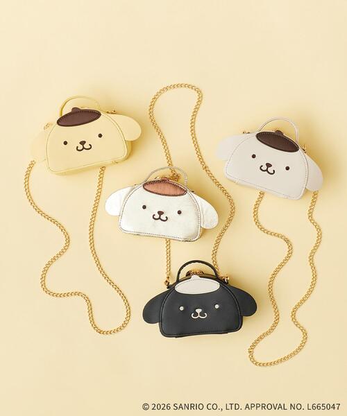 index（インデックス）の「◆【ポムポムプリン】2WAYミラー付きバニティーポーチ（ポーチ・レディース・ゴールド/イエロー/アイボリー/ブラック系7・00）」の5枚目の写真