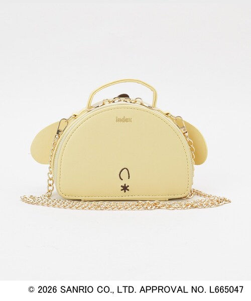 index（インデックス）の「◆【ポムポムプリン】2WAYミラー付きバニティーポーチ（ポーチ・レディース・ゴールド/イエロー/アイボリー/ブラック系7・00）」の9枚目の写真