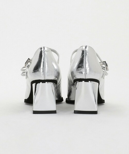 SY UNITED ARROWS(シーユナイテッドアローズ)の「<SY>ダブルリボン スクエア パンプス60↑(パンプス・レディース・シルバー/ブラック・23cm/22cm/24.5cm/22.5cm/24cm/23.5cm/25cm)」の6枚目の写真