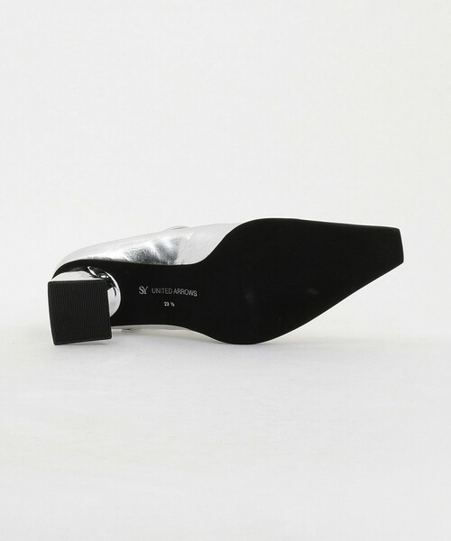 SY UNITED ARROWS(シーユナイテッドアローズ)の「<SY>ダブルリボン スクエア パンプス60↑(パンプス・レディース・シルバー/ブラック・23cm/22cm/24.5cm/22.5cm/24cm/23.5cm/25cm)」の7枚目の写真
