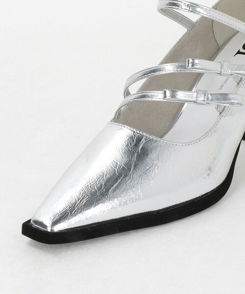 SY UNITED ARROWS(シーユナイテッドアローズ)の「<SY>ダブルリボン スクエア パンプス60↑(パンプス・レディース・シルバー/ブラック・23cm/22cm/24.5cm/22.5cm/24cm/23.5cm/25cm)」の9枚目の写真