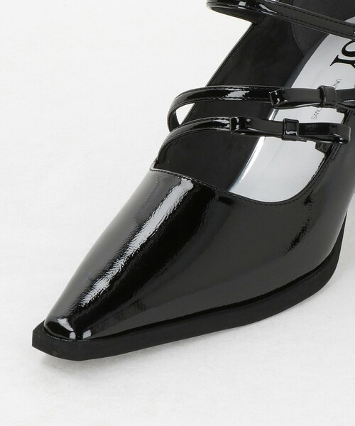SY UNITED ARROWS(シーユナイテッドアローズ)の「<SY>ダブルリボン スクエア パンプス60↑(パンプス・レディース・シルバー/ブラック・23cm/22cm/24.5cm/22.5cm/24cm/23.5cm/25cm)」の12枚目の写真