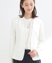 Reflect（リフレクト）の「【吸水速乾/セットアップ可】ノーカラージャケット（ノーカラージャケット）」