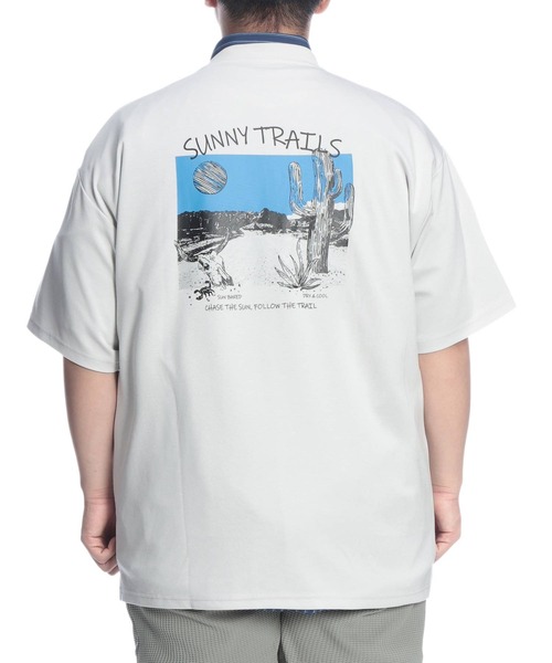 B&T CLUB(ビーティークラブ)の「Tシャツ 半袖 メンズ 大きいサイズ ヒヤテック バックプリント クルーネック B&T CLUB (ビーアンドティークラブ)(Tシャツ/カットソー・メンズ・ライトグレー/ダークグレー・X1(3L~4L)/X2(4L~5L)/X3(6L~7L)/X4(8L~9L))」の9枚目の写真