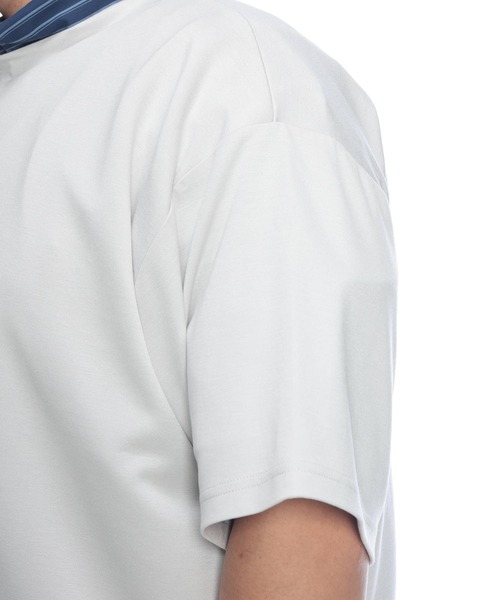 B&T CLUB(ビーティークラブ)の「Tシャツ 半袖 メンズ 大きいサイズ ヒヤテック バックプリント クルーネック B&T CLUB (ビーアンドティークラブ)(Tシャツ/カットソー・メンズ・ライトグレー/ダークグレー・X1(3L~4L)/X2(4L~5L)/X3(6L~7L)/X4(8L~9L))」の12枚目の写真