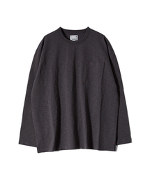 HORLISUN（ホーリーサン）の「Lawrence Slub Pocket T-shirt Charcoal（Tシャツ/カットソー）」