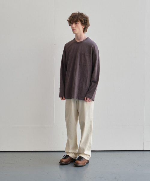 HORLISUN(ホーリーサン)の「Lawrence Slub Pocket T-shirt Charcoal(Tシャツ/カットソー・メンズ・その他・SMALL/MEDIUM/LARGE)」の6枚目の写真