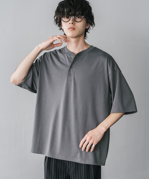 セール】新色追加 AIR TEC+ 接触冷感・遮熱・UVカット 多機能ヘンリー