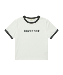 ウィメンズクーパー ロゴ リンガー Tシャツ オフホワイト
