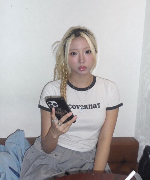 COVERNAT（カバーナット）の「ウィメンズクーパー ロゴ リンガー Tシャツ オフホワイト（Tシャツ/カットソー・レディース・その他・LARGE/WS/WM）」の16枚目の写真