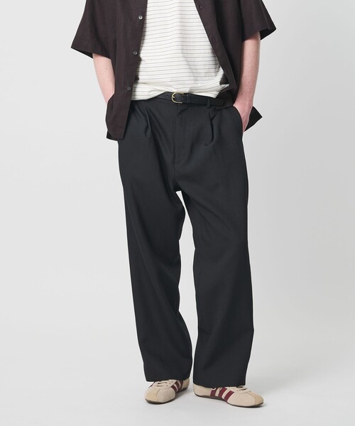 BEAUTY&YOUTH UNITED ARROWS(ビューティーアンドユースユナイテッドアローズ)の「VTG/DBL 1P スラックス NO.9(スラックス・メンズ・ブラック/ダークグレー・L/XL/M/S)」の2枚目の写真