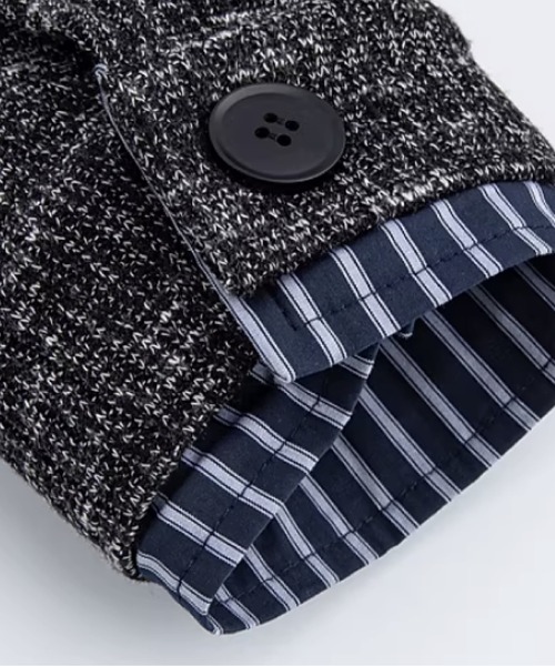 U:UME（ユーム）の「Patchwork Jeresy Cardigan（カーディガン/ボレロ・メンズ・ブラック・XX-LARGE/X-LARGE/LARGE/MEDIUM）」の4枚目の写真
