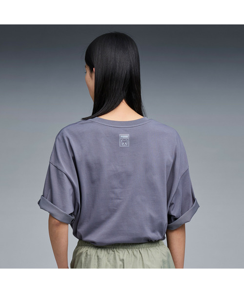 PUMA（プーマ）の「PUMA プーマ ユニセックス NEKO-san フロント エンブロイダリー MX 半袖 Tシャ（Tシャツ/カットソー・メンズ・ホワイト/ダークグレー・LARGE/X-LARGE/MEDIUM/XX-LARGE/SMALL）」の3枚目の写真