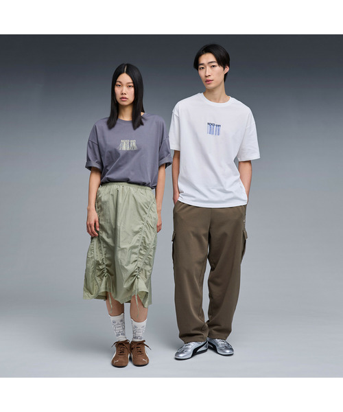 PUMA（プーマ）の「PUMA プーマ ユニセックス NEKO-san フロント エンブロイダリー MX 半袖 Tシャ（Tシャツ/カットソー・メンズ・ホワイト/ダークグレー・LARGE/X-LARGE/MEDIUM/XX-LARGE/SMALL）」の5枚目の写真