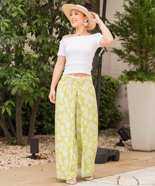 Maunaloa（マウナロア）の「【Maunaloa】プアイリマラップパンツ（その他パンツ・レディース・オレンジ/グリーン/ホワイト・FREE）」の8枚目の写真